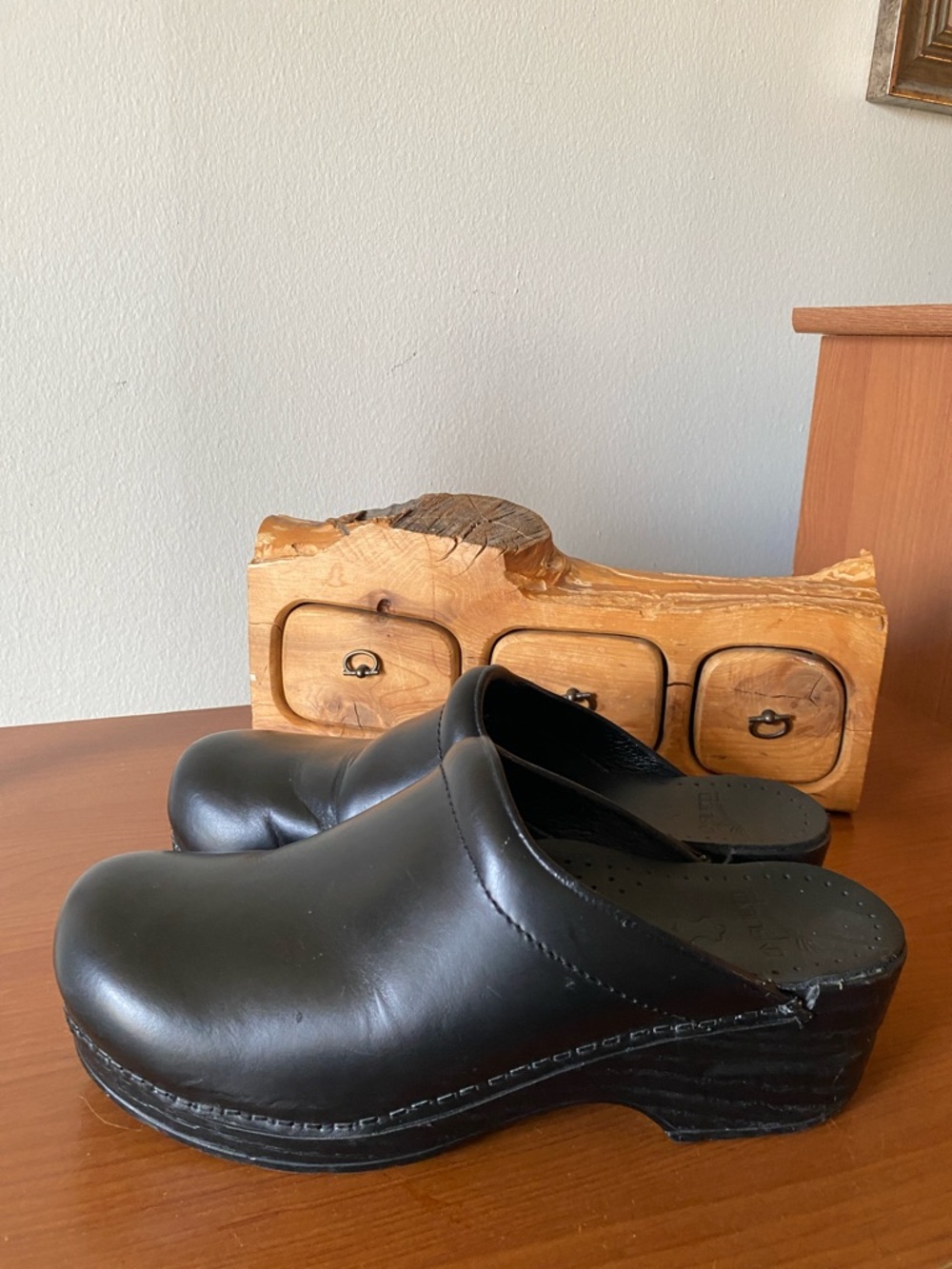 DANSKO Sonja Cabrio Leather Open Back Clogs